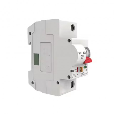 HBRK01  เซอร์กิตเบรคเกอร์ไฟฟ้าอัจฉริยะ 1สวิตซ์ WIFI 230V สั่งงานผ่านแอพมือถือ ตัดทริปเองได้ LN