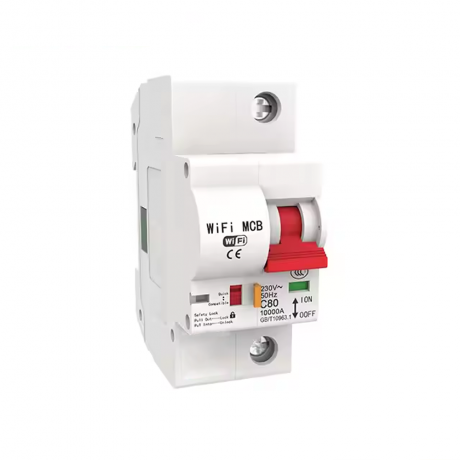 HBRK01  เซอร์กิตเบรคเกอร์ไฟฟ้าอัจฉริยะ 1สวิตซ์ WIFI 230V สั่งงานผ่านแอพมือถือ ตัดทริปเองได้ LN