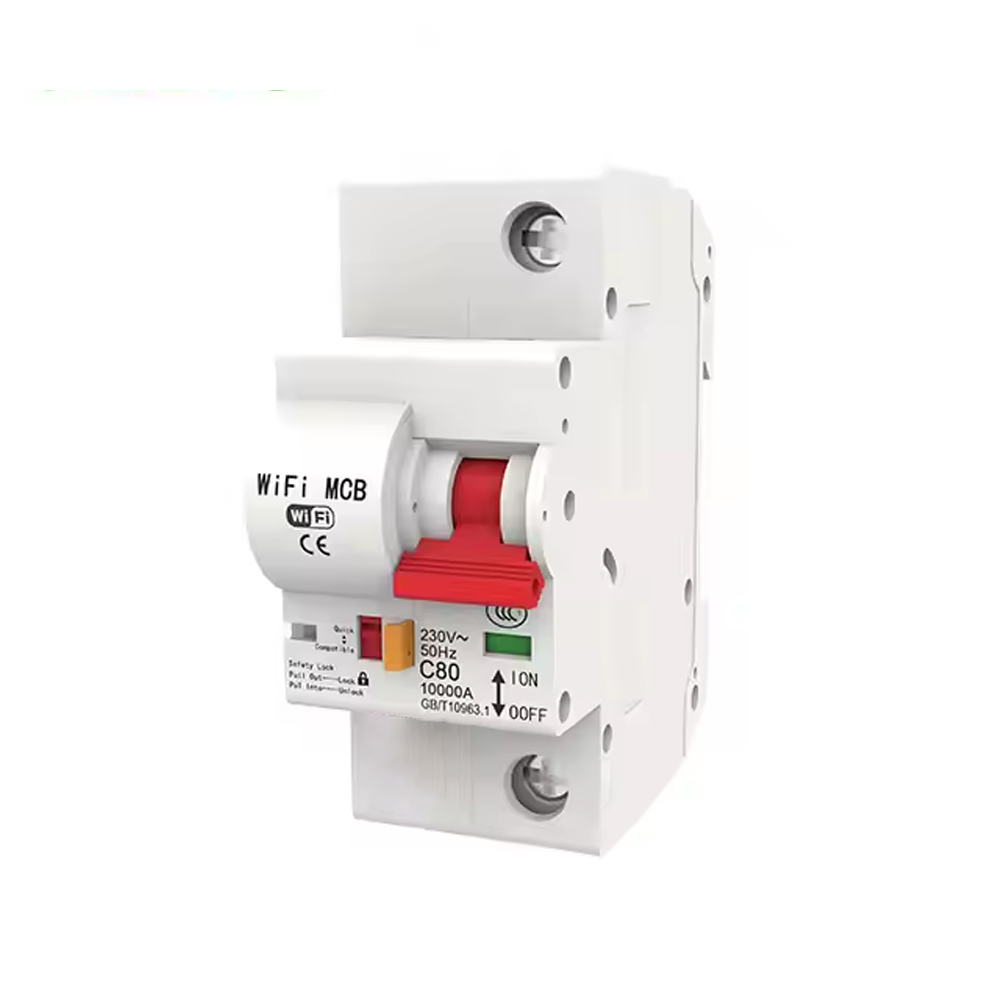 HBRK01  เซอร์กิตเบรคเกอร์ไฟฟ้าอัจฉริยะ 1สวิตซ์ WIFI 230V สั่งงานผ่านแอพมือถือ ตัดทริปเองได้ LN