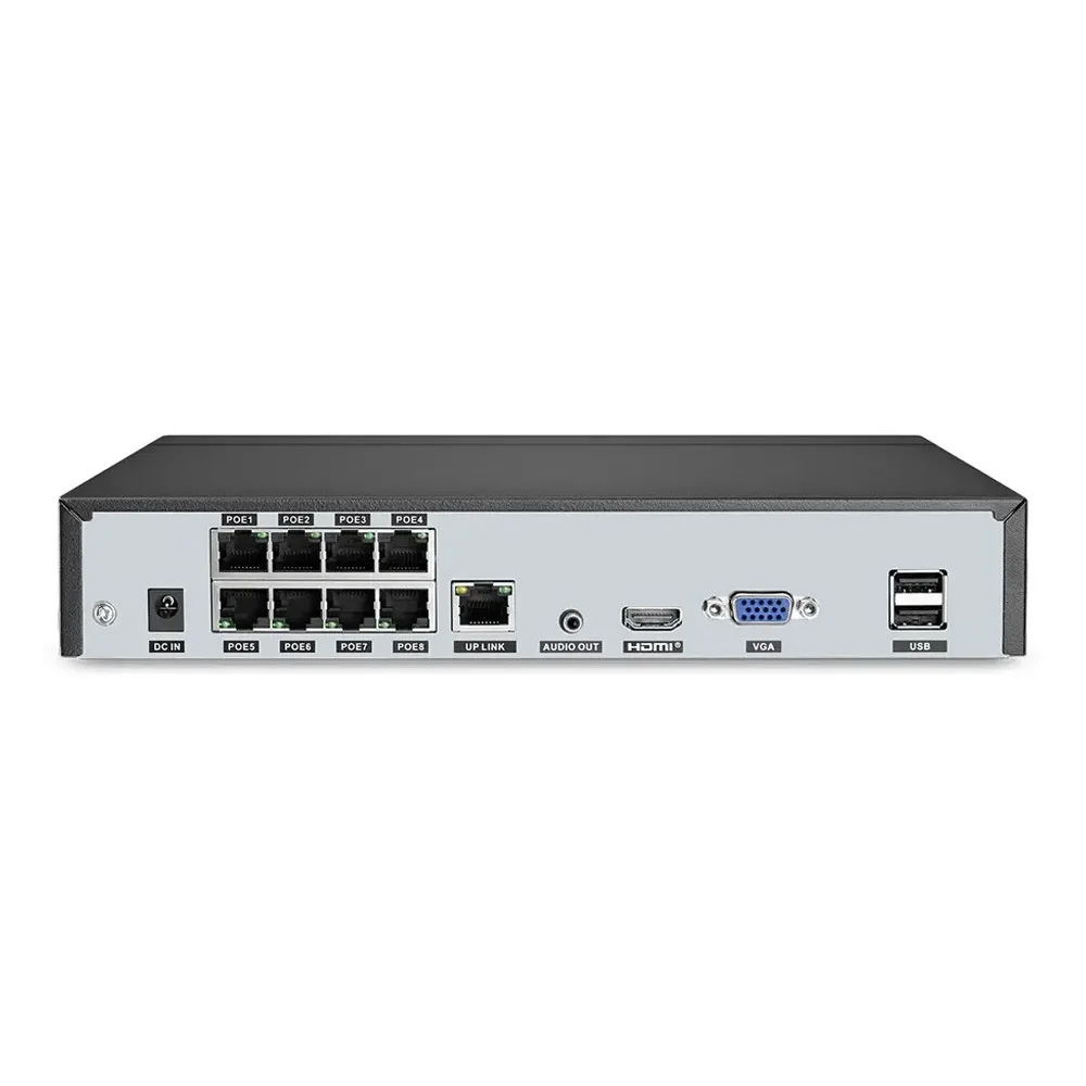 NVR-PA02 เครื่องบันทึก 8MP 1080P 4K POE NVR 2-way Audio 