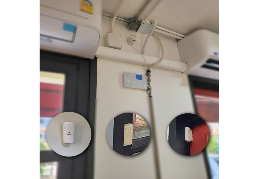 งานติดตั้ง สัญญาณกันขโมย ร้านกาแฟคาเฟ่ ถนนลาดพร้าว