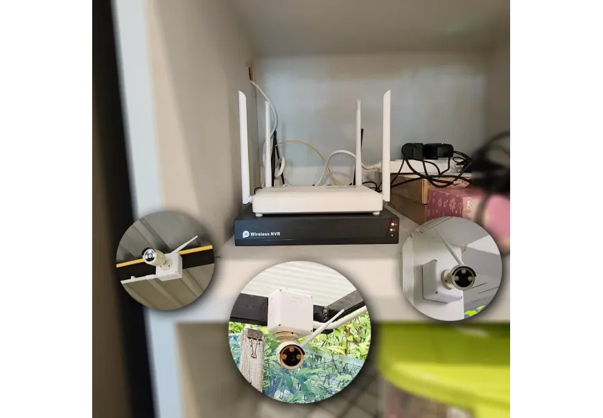 งานติดตั้ง ชุดกล้องวงจรปิด บ้านเดี่ยวริมถนนเฉลิมพระเกียรติ ร.9