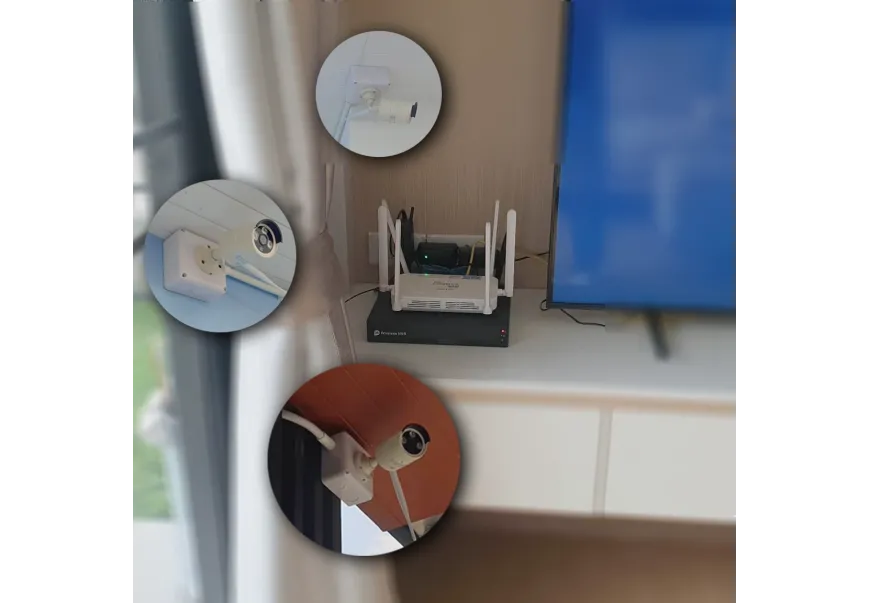 งานติดตั้ง ชุดกล้องวงจรปิด หมู่บ้านสินทรัพย์นคร2