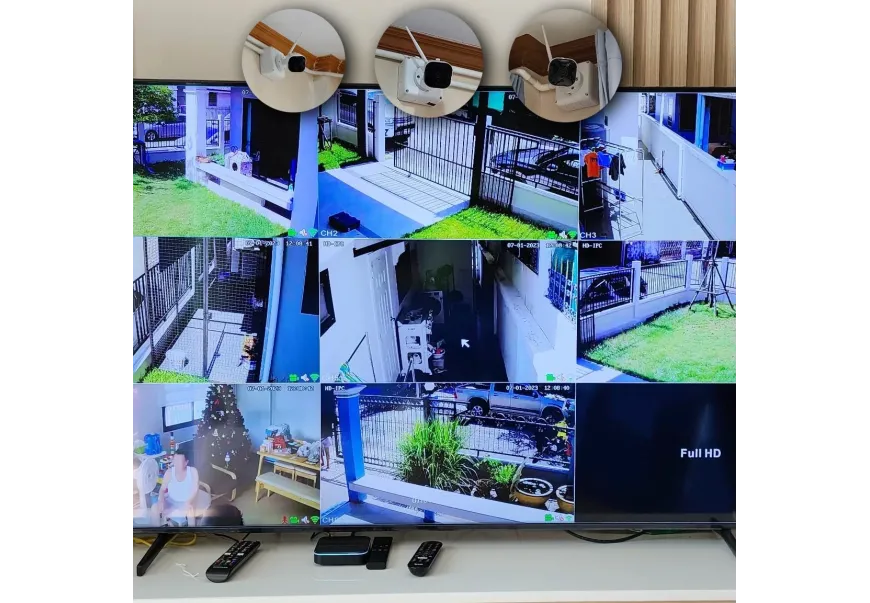 งานติดตั้ง กล้องวงจรปิด บ้านเดี่ยว หมู่บ้านสินทรัพย์นคร 2