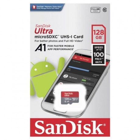 128GB-B SanDisk Ultra microSD UHS-I  Card 128GB