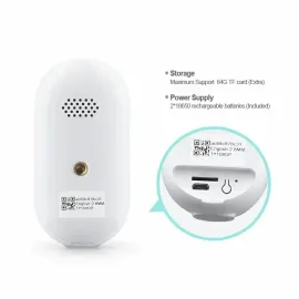 CM-B03 กล้องวงจรปิดไร้สายเเบบใช้แบตเตอรี่ WIFI คมชัด มีลำโพงในตัว มีแสงไฟอินฟาเรดทำงานยามค่ำคืน