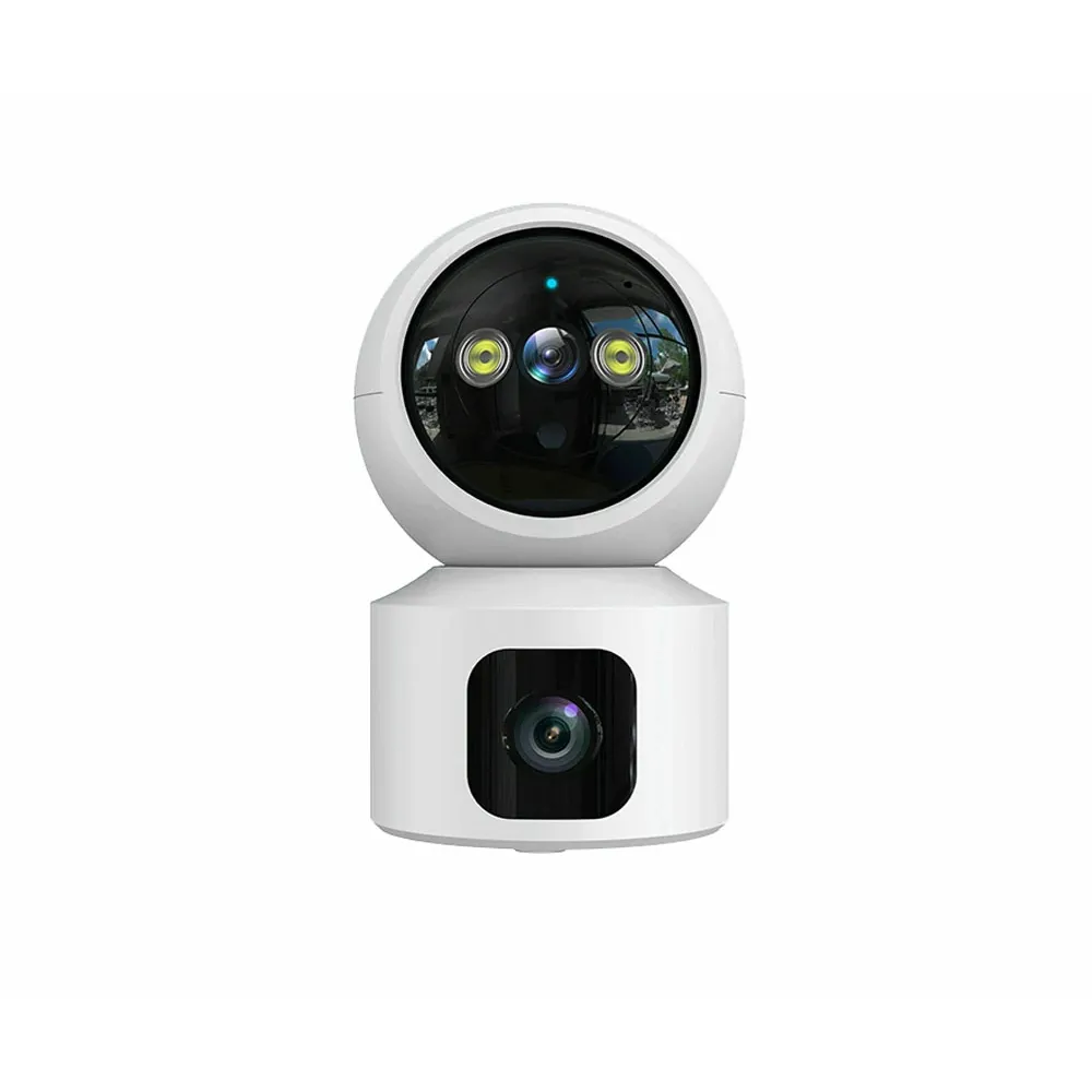 CM-H15 กล้องวงจรปิดอัจฉริยะไร้สายหมุนได้ เลนส์คู่สีเต็ม Wi-Fi 1080P