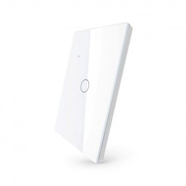 HSWB01 สวิตซ์เปิดปิดไฟอัจฉริยะ 1ปุ่มกด เชื่อมต่อผ่าน Wifi รองรับ 433MHz หน้าปัดกระจกทัชสกรีน