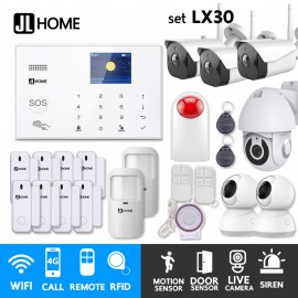 LX30 ชุดสัญญาณกันขโมยบ้านไร้สายและบ้านอัจฉริยะ แจ้งเตือนผ่านการโทร3G-4G/แอพมือถือWifi/SMS ชุดใหญ่จัดเต็ม