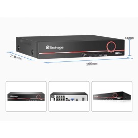 NVR-PA02 เครื่องบันทึก 8MP 1080P 4K POE NVR 2-way Audio