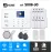 S008-30 ชุดสัญญาณกันขโมยบ้านไร้สายและบ้านอัจฉริยะ แจ้งเตือนผ่านการโทร3G-4G/แอพมือถือWifi/SMS ประตู8
