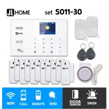 S011-30 ชุดสัญญาณกันขโมยบ้านไร้สายและบ้านอัจฉริยะ แจ้งเตือนผ่านการโทร3G-4G/แอพมือถือWifi/SMS ประตู11