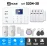 S204-30 ชุดสัญญาณกันขโมยบ้านไร้สายและบ้านอัจฉริยะ แจ้งเตือนผ่านการโทร3G-4G/แอพมือถือWifi/SMS ความเคลื่อนไหว2 ประตู4