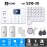 S216-30 ชุดสัญญาณกันขโมยบ้านไร้สายและบ้านอัจฉริยะ แจ้งเตือนผ่านการโทร3G-4G/แอพมือถือWifi/SMS ความเคลื่อนไหว2 ประตู16