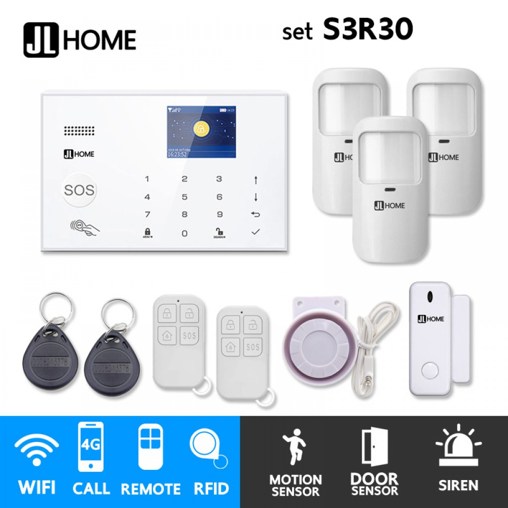 S3R30 ชุดสัญญาณกันขโมยบ้านไร้สายและบ้านอัจฉริยะ แจ้งเตือนผ่านการโทร3G-4G/แอพมือถือWifi/SMS ชุดเล็กเพิ่มความเคลื่อนไหว2จุด S3R30 ชุดสัญญาณกันขโมยบ้านไร้สายและบ้านอัจฉริยะ แจ้งเตือนผ่านการโทร3G-4G/แอพมือถือWifi/SMS ชุดเล็กเพิ่มความเคลื่อนไหว2จุด