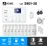 S901-30 ชุดสัญญาณกันขโมยบ้านไร้สายและบ้านอัจฉริยะ แจ้งเตือนผ่านการโทร3G-4G/แอพมือถือWifi/SMS ความเคลื่อนไหว9 ประตู1