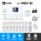 S902-30 ชุดสัญญาณกันขโมยบ้านไร้สายและบ้านอัจฉริยะ แจ้งเตือนผ่านการโทร3G-4G/แอพมือถือWifi/SMS ความเคลื่อนไหว9 ประตู2