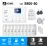 S905-30 ชุดสัญญาณกันขโมยบ้านไร้สายและบ้านอัจฉริยะ แจ้งเตือนผ่านการโทร3G-4G/แอพมือถือWifi/SMS ความเคลื่อนไหว9 ประตู5