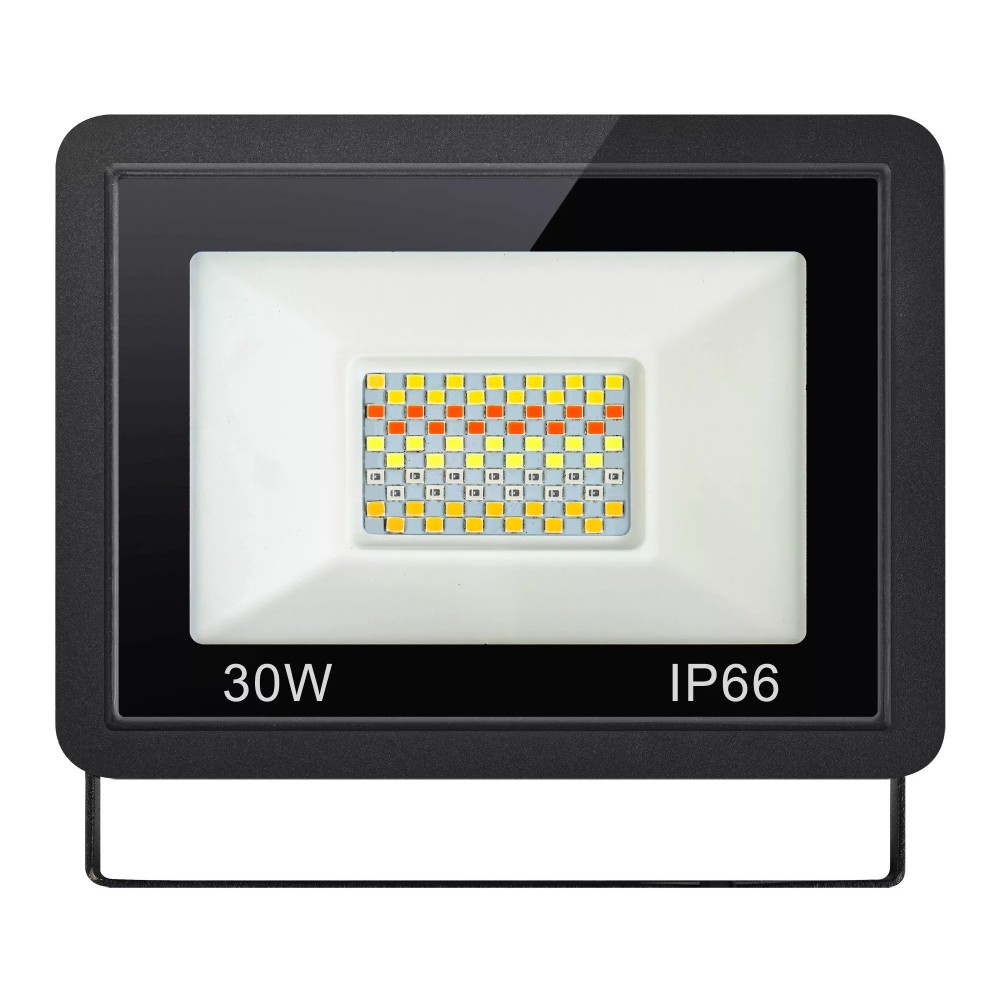 HSPL01 ไฟสปอร์ตไลท์อัจฉริยะ RGB LED-30W คุณภาพสูง รูปทรงสี่เหลี่ยม มาพร้อมกับขาสปริงหนีบโคมไฟ ติดตั้งง่าย เพียงสั่งงานผ่านแอปพลิเคชัน