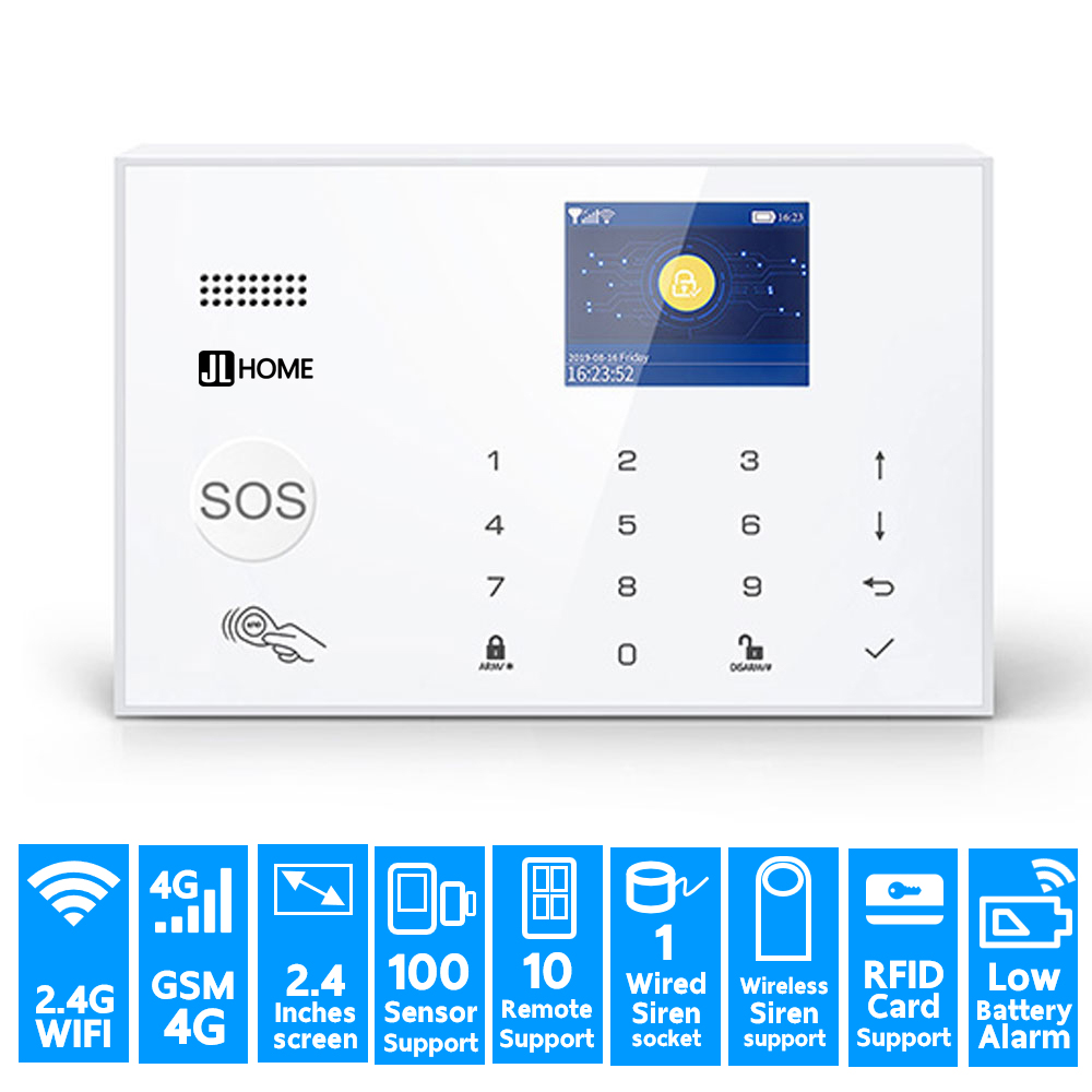 CW30 กล่องควบคุมระบบสัญญาณกันขโมยบ้าน อัจฉริยะ 99เซ็นเซอร์ 99รีโมท WIFI/ซิม3G-4G เชื่อมต่อไซเรนไร้สายได้ รองรับRFID และมีปุ่มฉุกเฉิน 