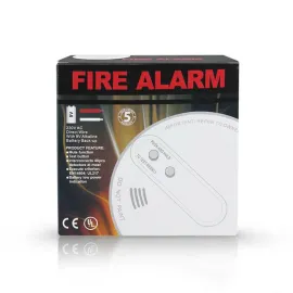 DES10 อุปกรณ์ตรวจจับความร้อนและควันไฟ ไร้สาย มีปุ่มทดสอบและไซเรนเสียงในตัว