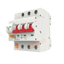 HBRK03 เซอร์กิตเบรคเกอร์ไฟฟ้าอัจฉริยะ 3สวิตซ์ WIFI 230V สั่งงานผ่านแอพมือถือ ตัดทริปเองได้ LN