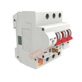HBRK03 เซอร์กิตเบรคเกอร์ไฟฟ้าอัจฉริยะ 3สวิตซ์ WIFI 230V สั่งงานผ่านแอพมือถือ ตัดทริปเองได้ LN