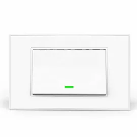 ZSW-US-M1 สวิตซ์ไฟฟ้า 1 ปุ่มกด ขนาดUS สีขาว สัญญาณZigbee