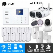 LD30 ชุดสัญญาณกันขโมยบ้านไร้สายและบ้านอัจฉริยะ แจ้งเตือนผ่านการโทร3G-4G/แอพมือถือWifi/SMS ชุดใหญ่เน้นประตู