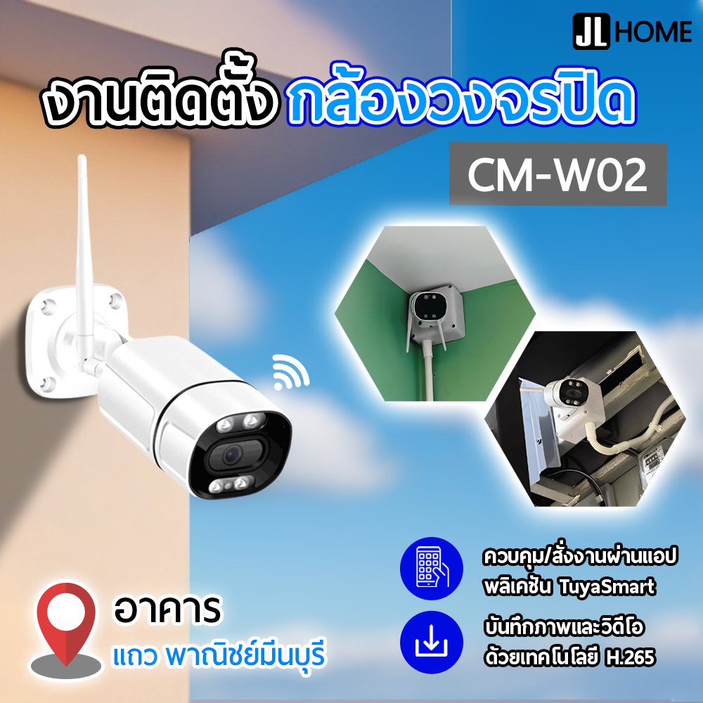 งานติดตั้งสัญญาณกันขโมย อาคารพาณิชย์มีนบุรี