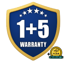 โล่รับประกัน 1+5 ปี